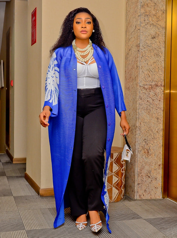 Joella- Pleats Long Sleeve Duster (NEW)