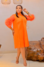 Jamilah Tulips Too- 3D Petals Pleats Swing Dress (4 colors)