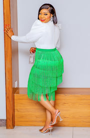 FRINGY BOSS DIVA- High Waist Pencil Skirt