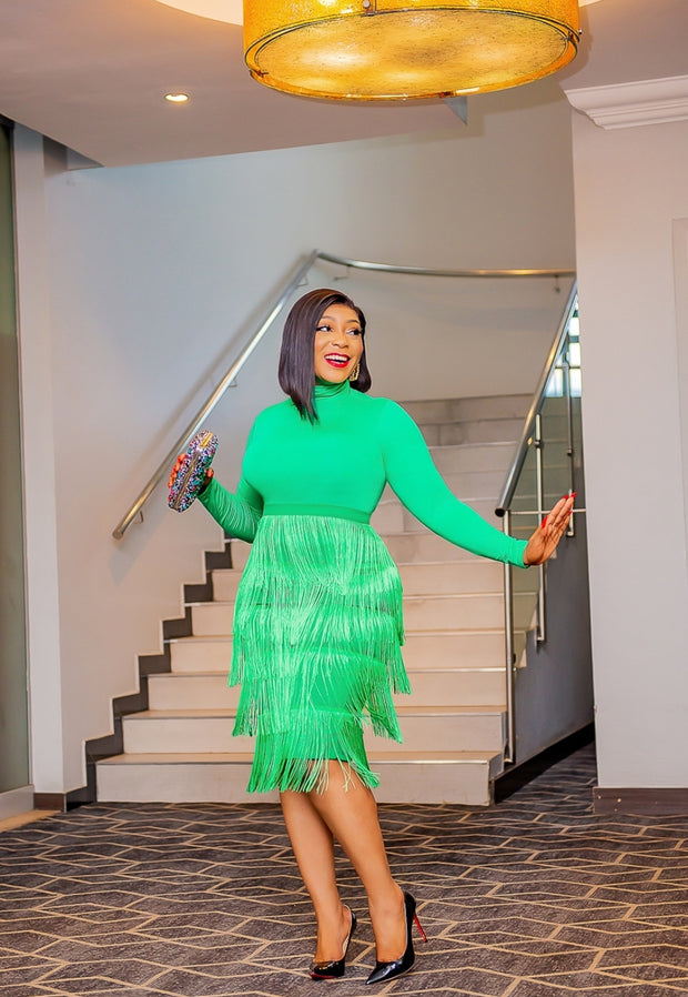 FRINGY BOSS DIVA- High Waist Pencil Skirt