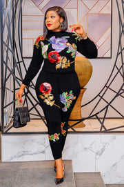 Loretta- 2 pcs Sequin Sweater Tracksuit Set (NEW)