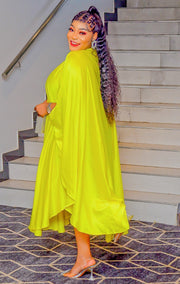 Plush Aunty- Shimmers Brooch Kaftan Maxi Dress (3 colors)