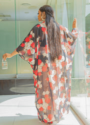 Rich Queen Bloom- 2pc Floral Kimono Top/Pant SET (NEW)