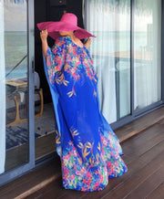 Rich Queen Florals- 2pc KIMONO TOP/Pant SET (NEW)